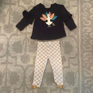 Mud pie, two piece set, Thanksgiving